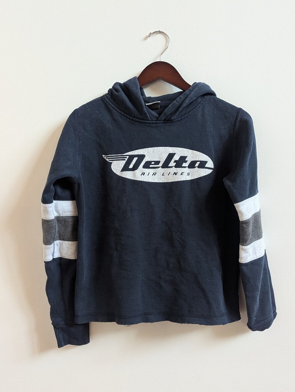 Delta Airlines Hoodie Womens Small Navy Centennial